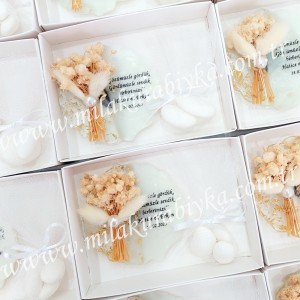 Kişiye Özel Çiçekli Epoksi Magnet - Badem Şekeri Seti - Söz-Nişan-Kına-Nikah ve Düğün Hediyesi